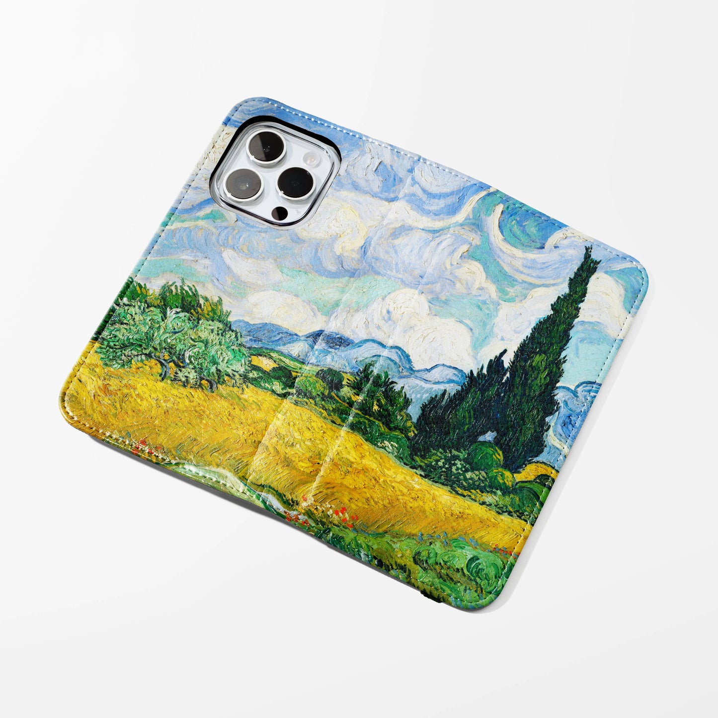 Wheat Field with Cypresses