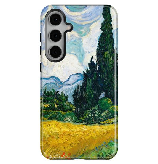 Wheat Field with Cypresses