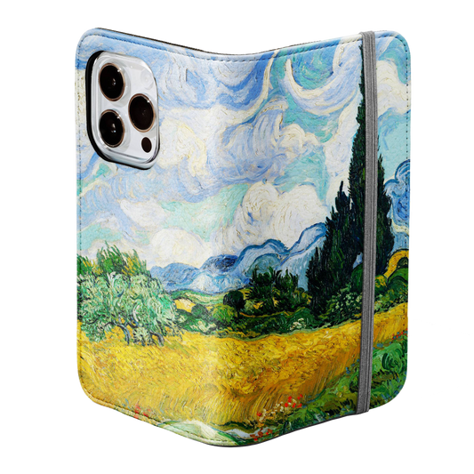 Wheat Field with Cypresses