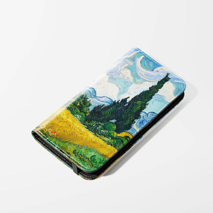 Wheat Field with Cypresses