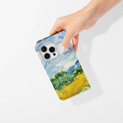 Wheat Field with Cypresses